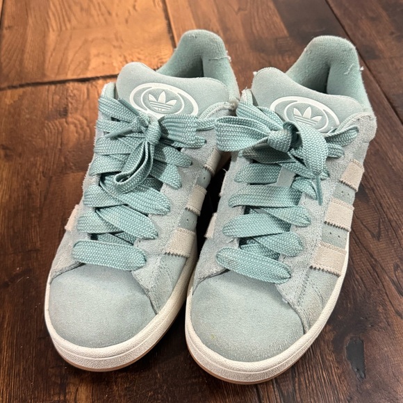 adidas Shoes - Adidas Pastel Blue Suede Campus Sneakers Size 8.5